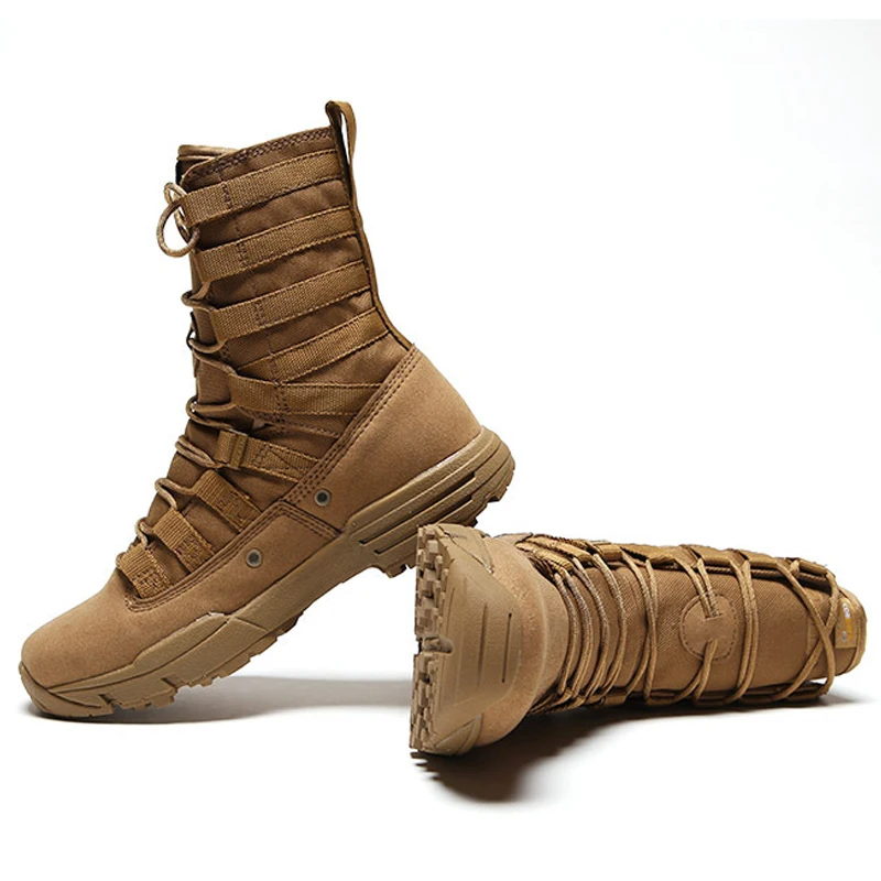 High Quality Male Military Boots Desert Tactical Boots Outdoor Hiking Boots Army Shoes Combat Boots Ultralight Men Shoes 2023