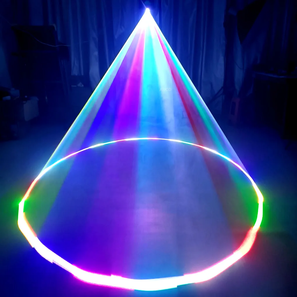 프로 RGB 다채로운 레이저 애니메이션 프로젝터 조명, 휴대폰 블루투스 앱 편집, 원격 디스코 DMX DJ 파티 쇼 무대 조명, 0.5W-2W