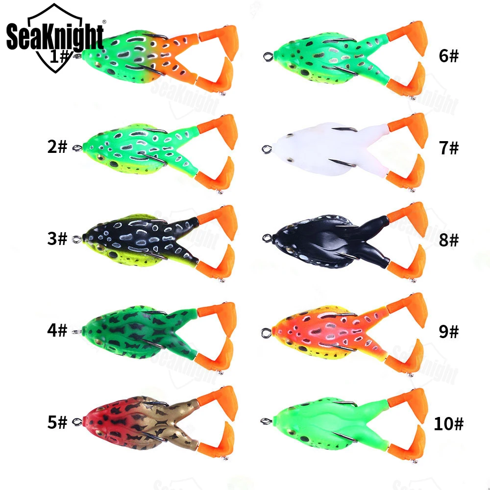 2022 Seaknight Double Helix Artificial Frog Fishing Floating Lure Bass