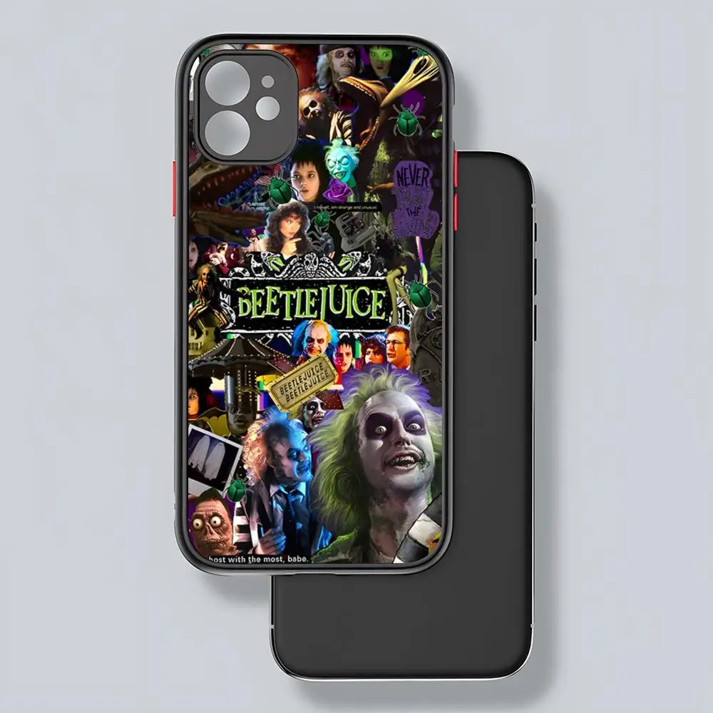 thumbnail image 1 of B-Beetlejuice Handbook-es Phone Case Matte Transparent For 16 15 IPhone 12 11 13 Pro Max X XR 8 Plus Back Cover, 1 of 5