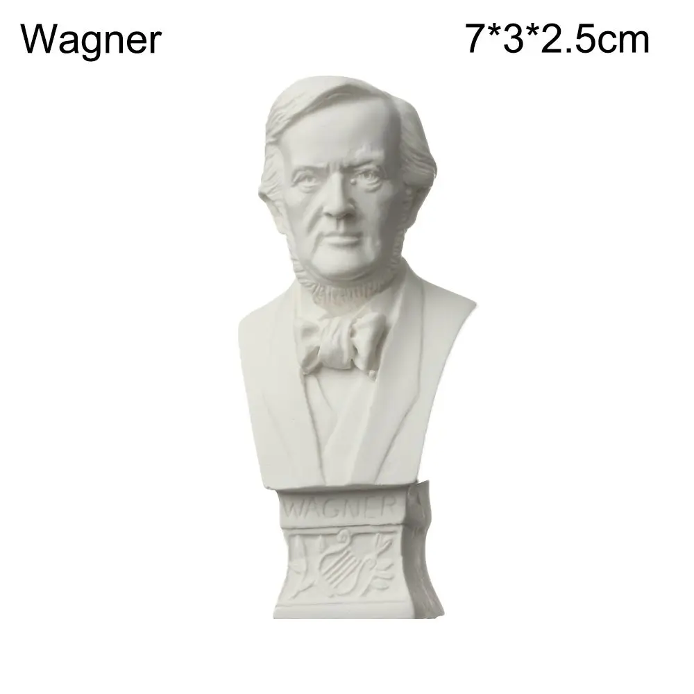 Mini Greek Mythology Celebrity Bust Sculpture - Decorative Gypsum Figurine for Drawing and Home Decor