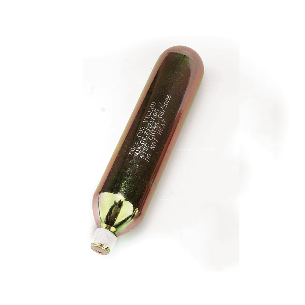 Cartucho de CO2 de 60 cc para chaleco de bolsa de aire, chaleco salvavidas, chaleco de bolsa de aire