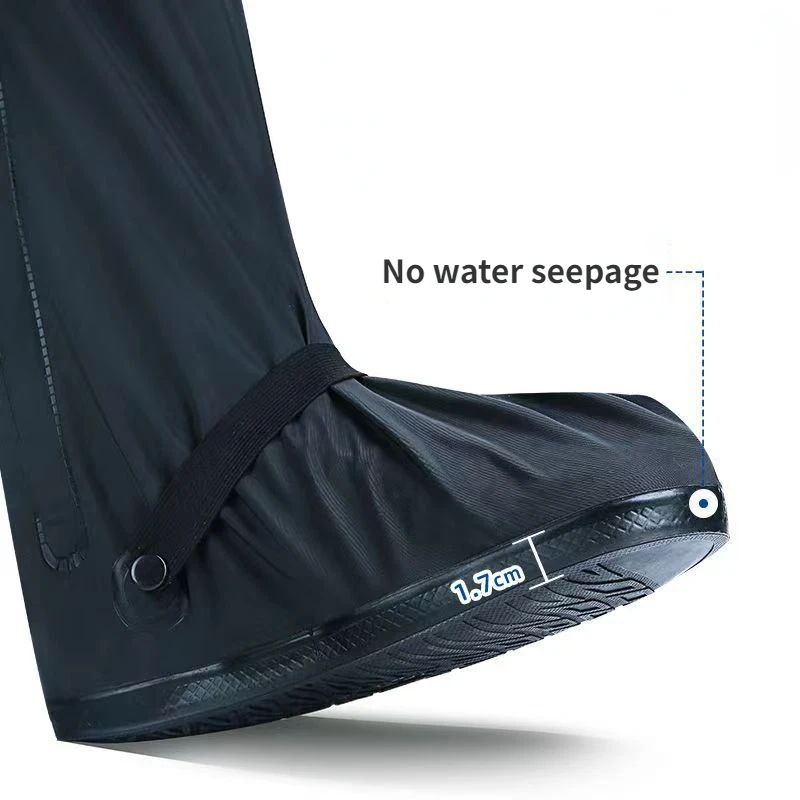 Rainproof Shoe Cover Anti Slip Thickened Wear-resistant Outdoor Sand Resistant Overshoes High Rain Boot Covers Rain Accessory