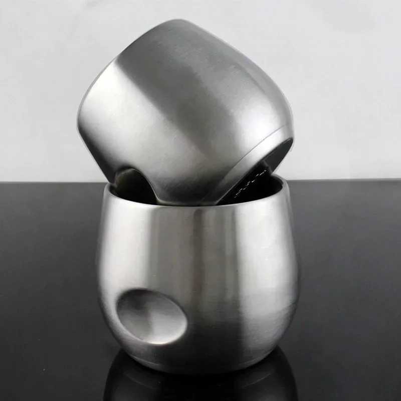 Durable Double-Walled Stainless Steel Coffee Mug - 150ml/200ml
