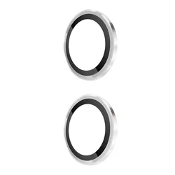 Enhanced Camera Lens Protector - Premium Aluminum Alloy Tempered Glass Cover for Huawei Honor Flip Series (Silver)