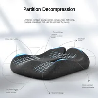 New Tailbone Sciatica Back Pain Relief Comfort Office Chair Car Seat Cushion Non-Slip Orthopedic Memory Foam Coccyx Cushion 2