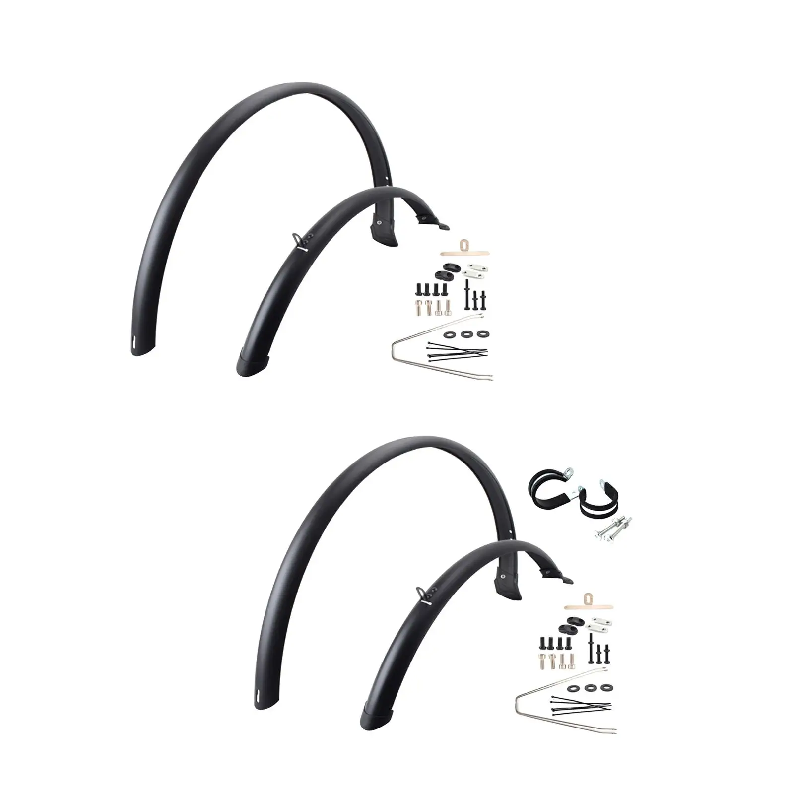 2x Bicycle Fender Road Bike Fenders Cycling Accessories Replacement for 700C Outdoor Mountain Bike Mud Guards