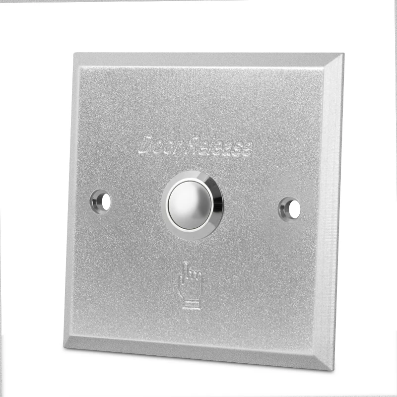 LED Light Inciator Aluminum Alloy Push Button Switch Exit Button Door Release For Door Lock Access Control Gate Door Opener