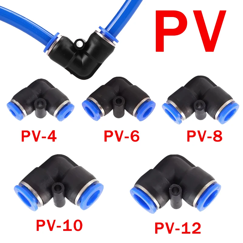Grau Cotovelo Pneumático Quick Fitting Peças de ar de Plástico Tubo Empurre na Água Conector Rápido 20 Pcs 50 Pcs 100 Pcs mm mm mm 10 mm 12 Milímetros pv