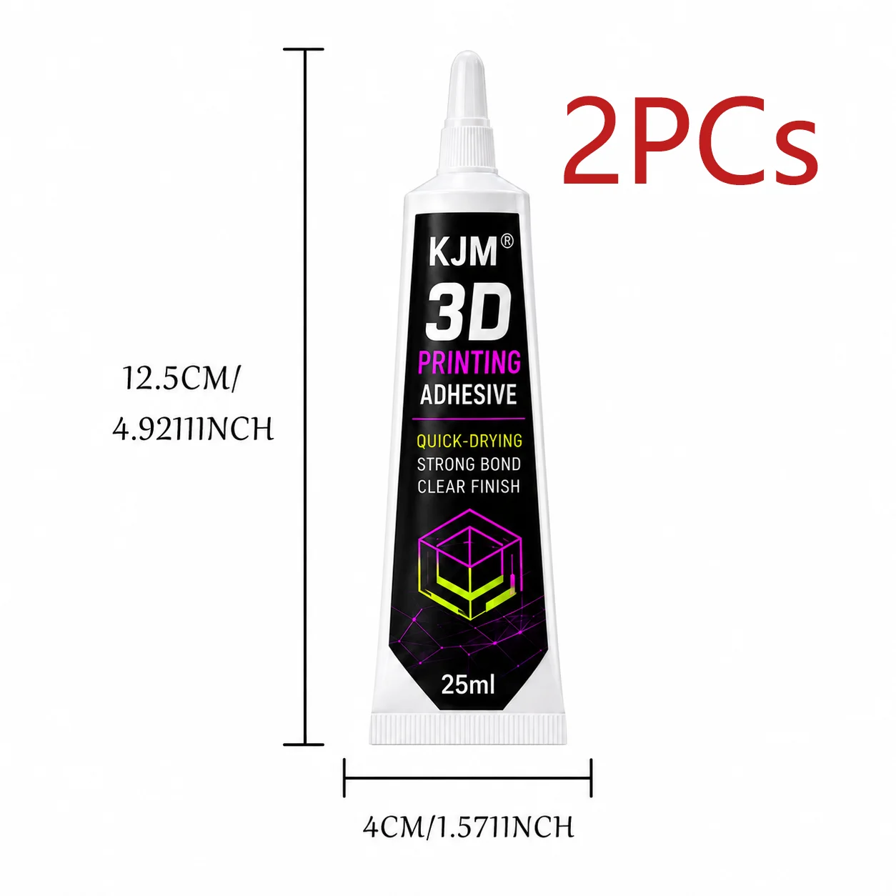 3D Printing Strong Bond Adhesive Glue 25ML for Repair and DIY Craft with Precision Nozzle