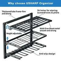 3 Layer/ 2 Layer Wall Mounted Sorting Rack Household Electric Tool Storage Rack For Power Tool Easy Access Display Tool Rack 2