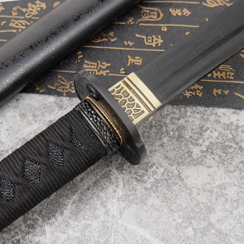 Sheathed Japanese Samurai Blade Resin Like Plastic Knife Iuhe Training Performance Props Plastic Steel Simulation