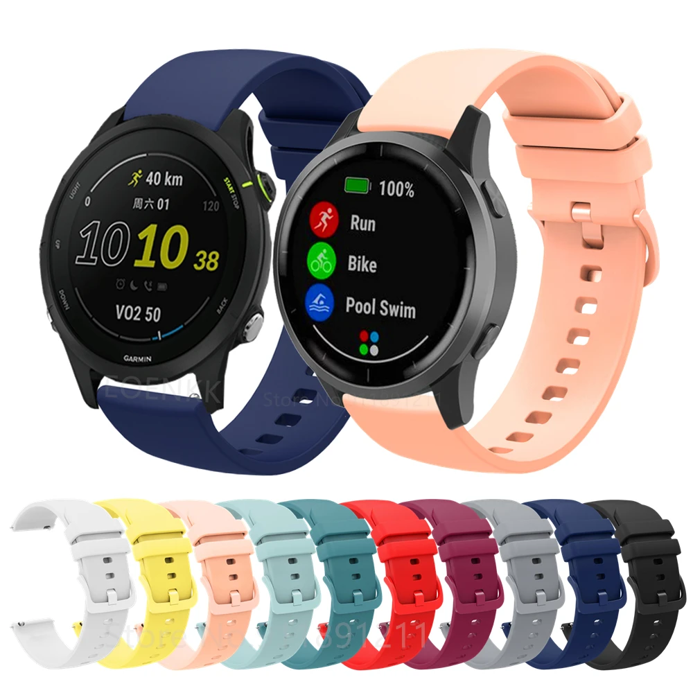 Silicone Watch Strap Garmin Vivoactive 4 Garmin Vivoactive 4s Watch