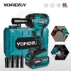 YOFIDRA 1000N.m Brushless Electric Impact Wrench 1/2" Cordless Rechargeable Socket Screwdriver Power Tool For Makita 18V Battery 1