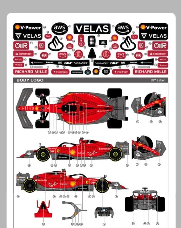 Voiture télécommandée - Ferrari F1 1:12