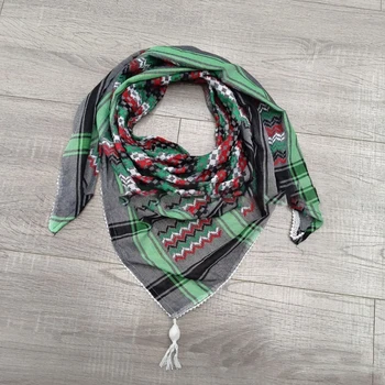 New Delicate Arab Scarf for Men Woman Outdoor Lightweight Pray Scarf Festival Party Windproof Scarf with Houndstooth Pattern 1