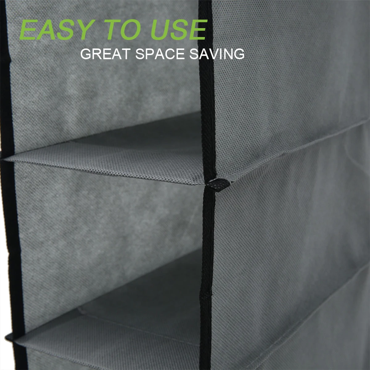 10 Layer Shoe Box Storage Hanging Bag Non-Woven Fabric Hanging Shoe Shelves Collapsible Wardrobe Storage Organizer for Shelves