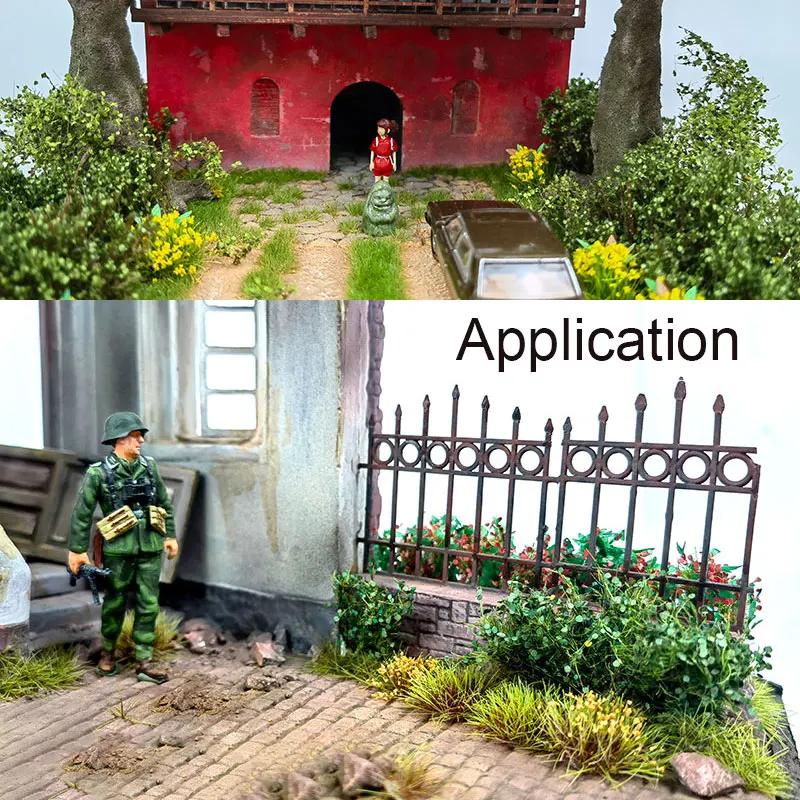 1/35 Model Bush Military Scene Railway Train Layout Building Landscape Materials for DIY Model Making Diorama Decoration 6