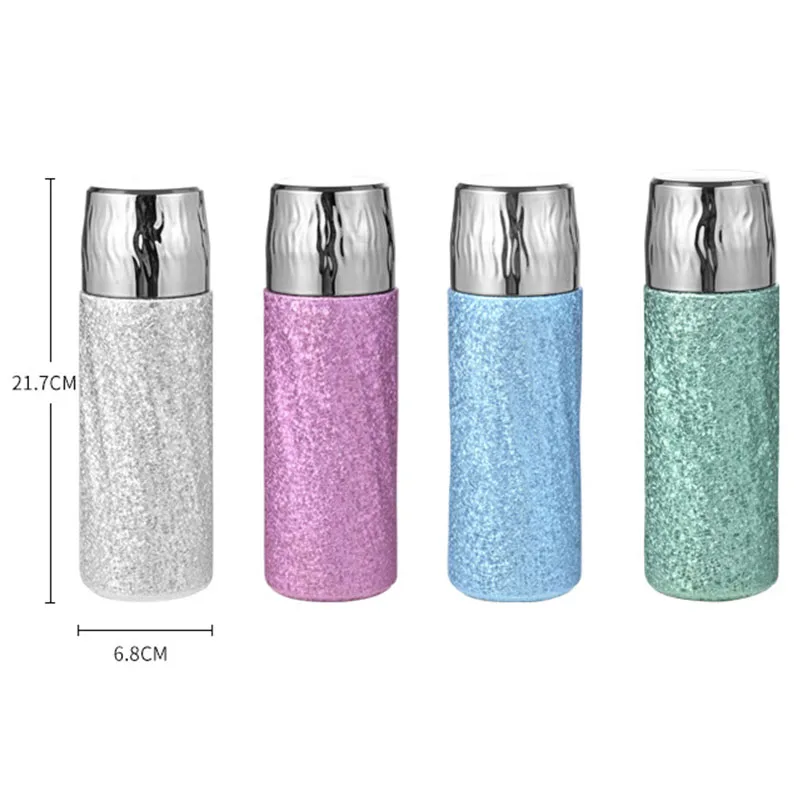500ml Health Thermos Cup Tea Bin Pure Titanium Liner Vacuum Flasks Crystalline Drinkware Travel Car Hiking Water Bottle