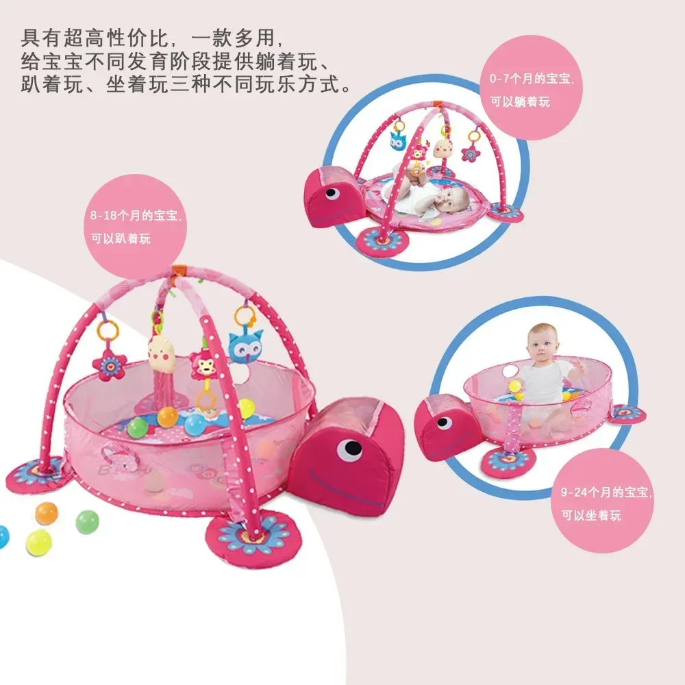 Baby Fitness Frame Crawling Game Blanket Multifunctional Educational Mat Fence Crawling Blanket Infant Rug Enlightenment Toys