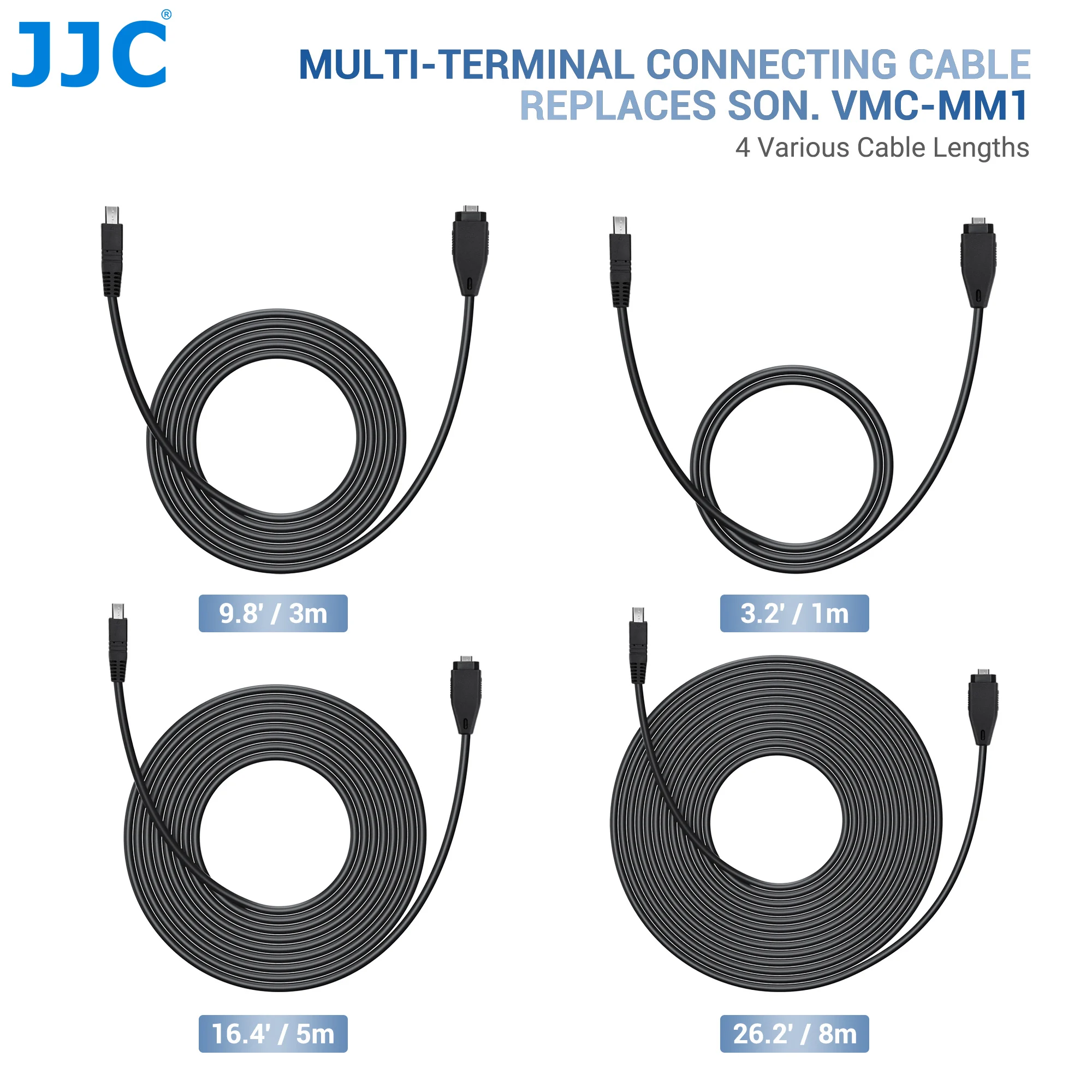 JJC Connecting Cable Compatible with Sony RM-VPR1 Remote Control Sony VCT-VPR1/ VCT-VPR10/ VCT-VPR100 Remote Control Tripod