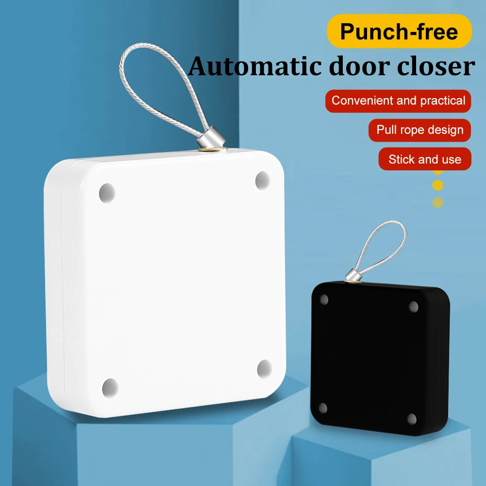 Punch-free Automatic Door Closer Automatically Close 500/800/1000g for Wooden Sliding Glass Metal door closer