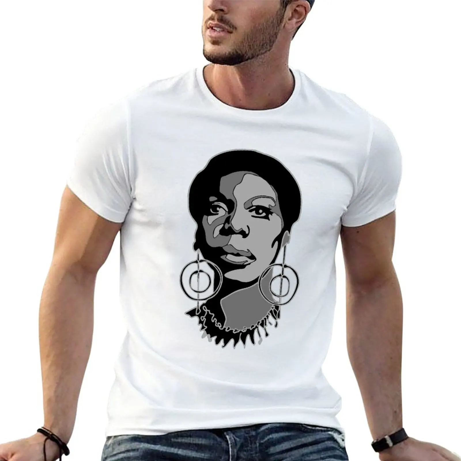 

New Nina T-Shirt summer top graphics t shirt kawaii clothes mens t shirt