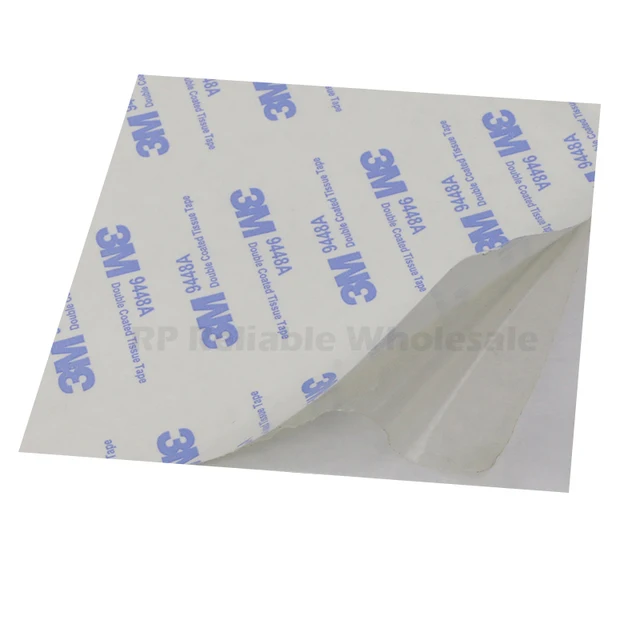 BIG Sheet A4 Size (210mm*290mm) 3M 9448 Double Sided Sticky Tissue Tape Widely for Home, Office, LCD Display Phone white/black 3