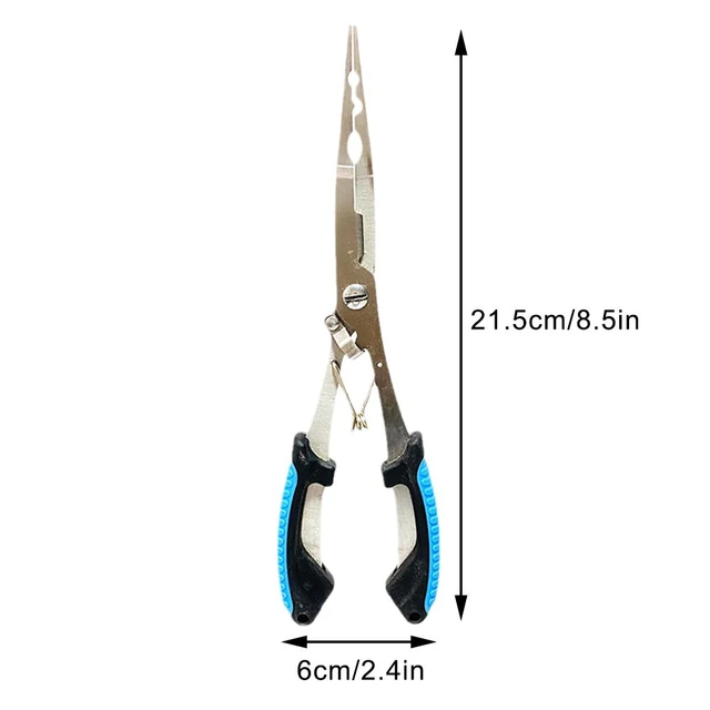 1Pcs Fish Pliers Long Mouthed Multifunctional Fishing Pliers Fish Mouthed  Pliers Hammer Fishing Line Cutting Control