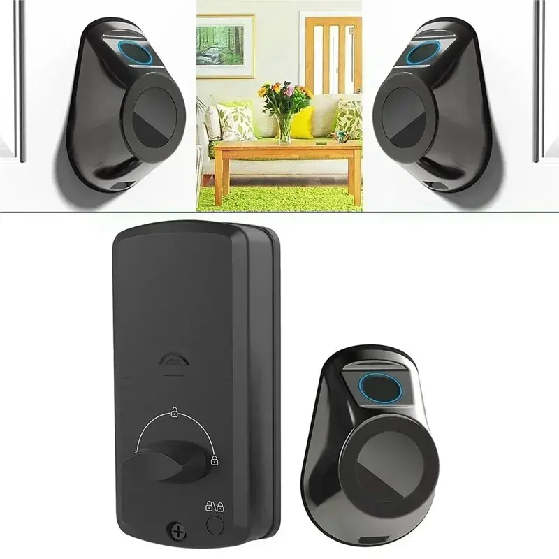 【추수감사절】자동 잠금 기능과 향상된 홈 시큐리티를 위한 다중 잠금 해제 옵션을 갖춘 지문 인식 도어락