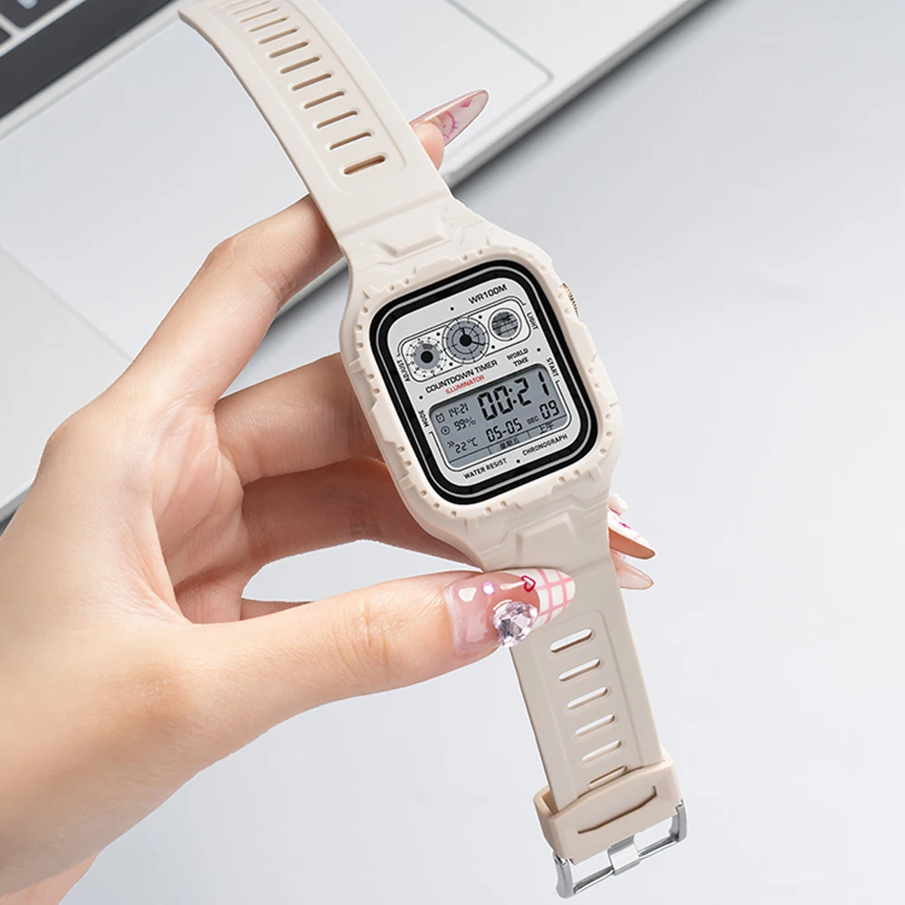 Versatile Smartwatch Accessory Set with Screen Protector and Sports Strap