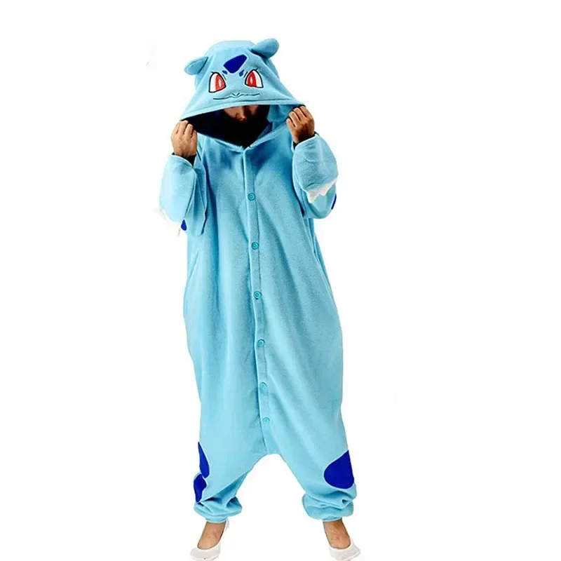 MINISO Pokemons Onesie Snorlax Squirtle Jigglypuff Kigurumi Gengar Cosplay Costume Halloween Adult Anime Eevee Pajamas Pijama cosplay costumes,kigurumi pajamas