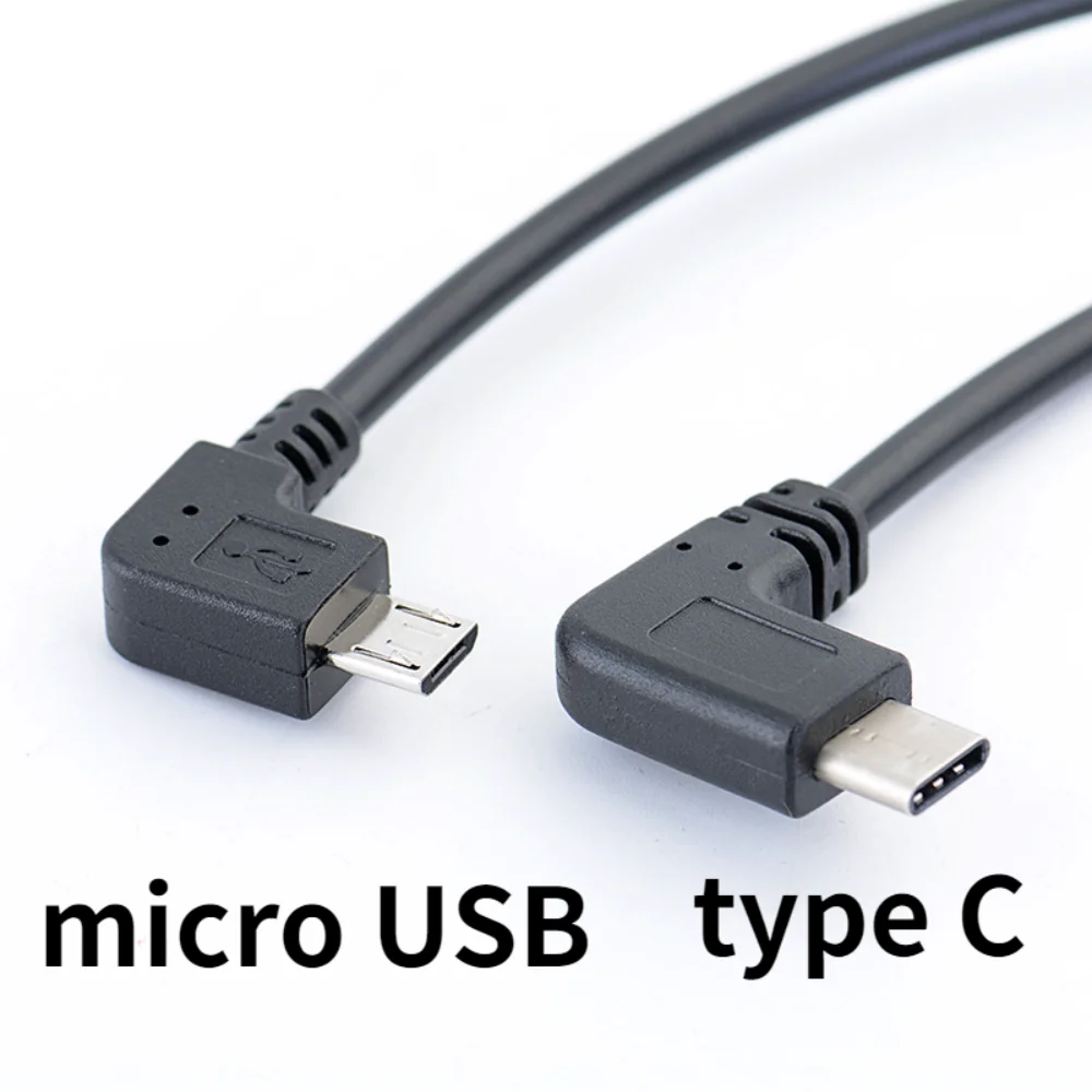

Type C (USB-C) to Micro USB Sync Charge 90 angle OTG CHARGER data Cable Adapter DAC ear decoding transmission cable