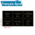 6pcs gold label