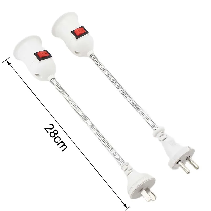 Lamp Bulb Holder Lamp Holder Lamp Base LED Lamp Base E27 Socket Lamp Bulb Holder Light Socket Switch EU US Plug Lamp Holder Energy Saving Lampada LED Table Led Base
