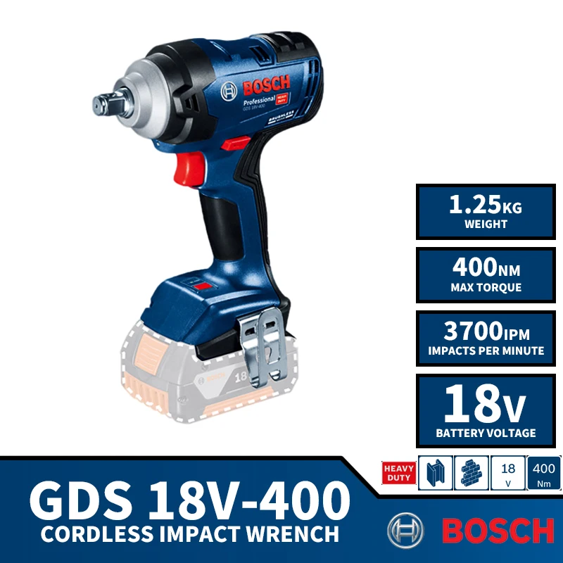 Aparafusadora Impacto Bosch Profissional GDS 18V-300 + 2 Baterias