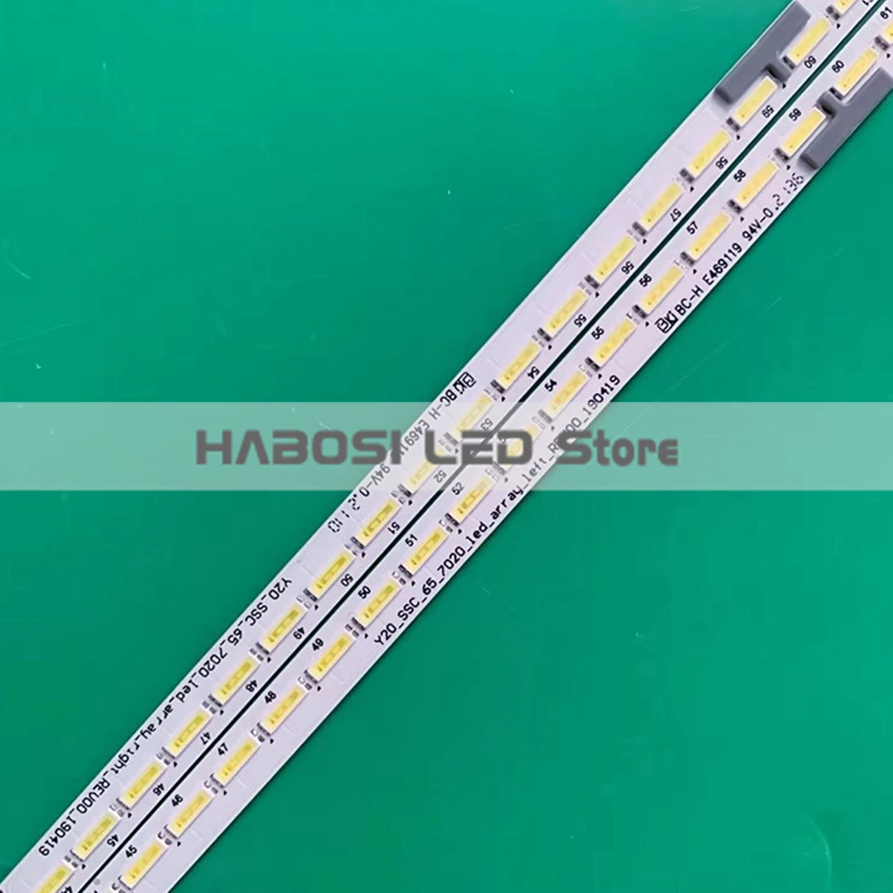 100% 새 제품 2개/키트 LED 백라이트 65 TV STL650A24 L R Y20 SSC 65 7020 LED 어레이 왼쪽 REV00 190419 오른쪽 65UH5F B