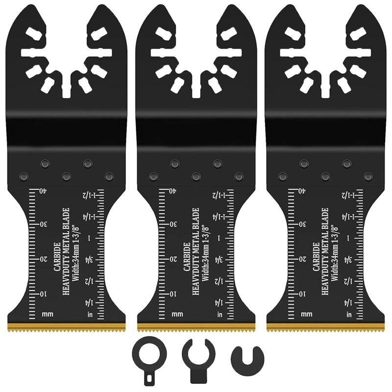 

Universal Oscillating Saw Blades Oscillating Tool Blades Multitool Blades Set Kit For Hard Material, Hardened Metal
