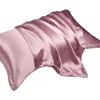 Single sided 30MM Silk Pillowcases 100% Mulberry Silk Ivory Champagne Pink Purple Colors Hair Care and Beauty 48cmX74cm 5