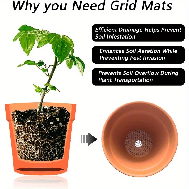Flower Pot Prevent Soil Loss Breathable Drainage