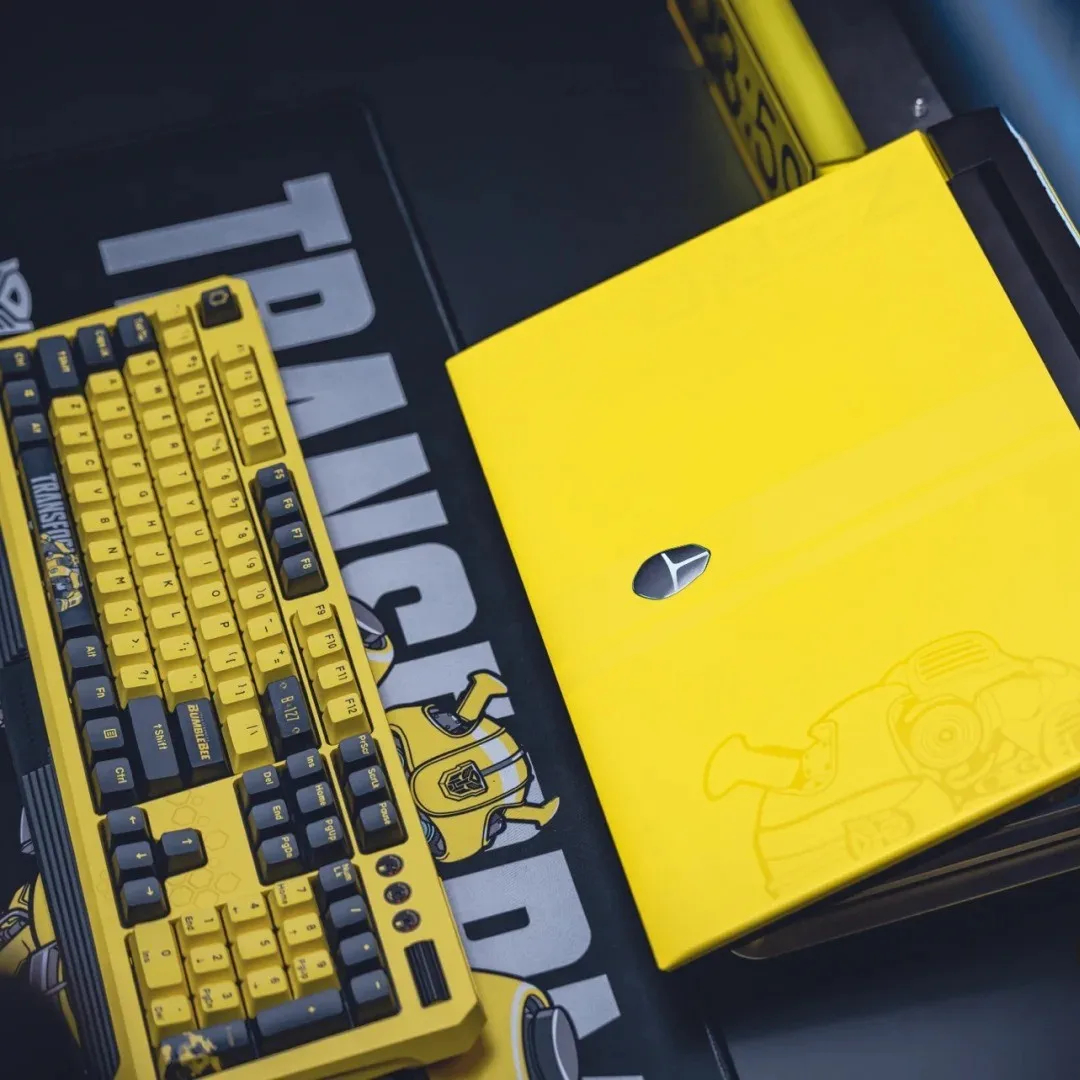 Transformers Bumblebee Gaming Keyboard KG8104 Robot Yellow RGB