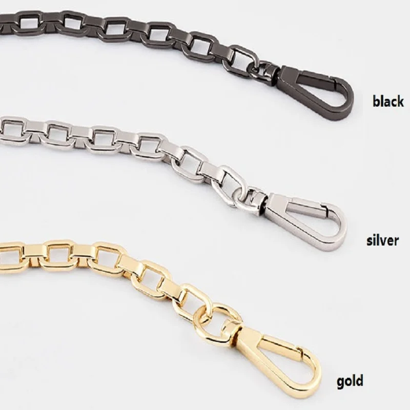 

Free Shipping 9mm Metal Chain Gold Silver Gun Black 3 Colours Replace Bag Chains