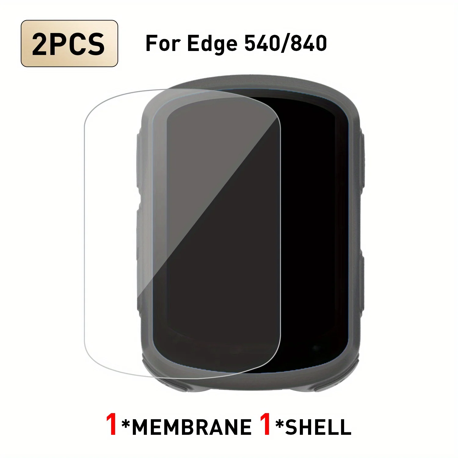 Silicone Screen Protector for Scratch & Impact Resistance with Button Protection for Cyclists