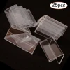 25pcs L Shape Table Sign Display Stand Name Price Card  Label Holder Counter Top Stand Retail Acrylic Clear Price Card Tag Label 3