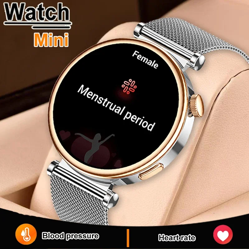 

2024 New WATCH GT4 Mini Smart Watch Women 1.3 Inch AMOLED NFC Compass Clock BT Call IP68 Waterproof Lady Smartwatch with Huawei