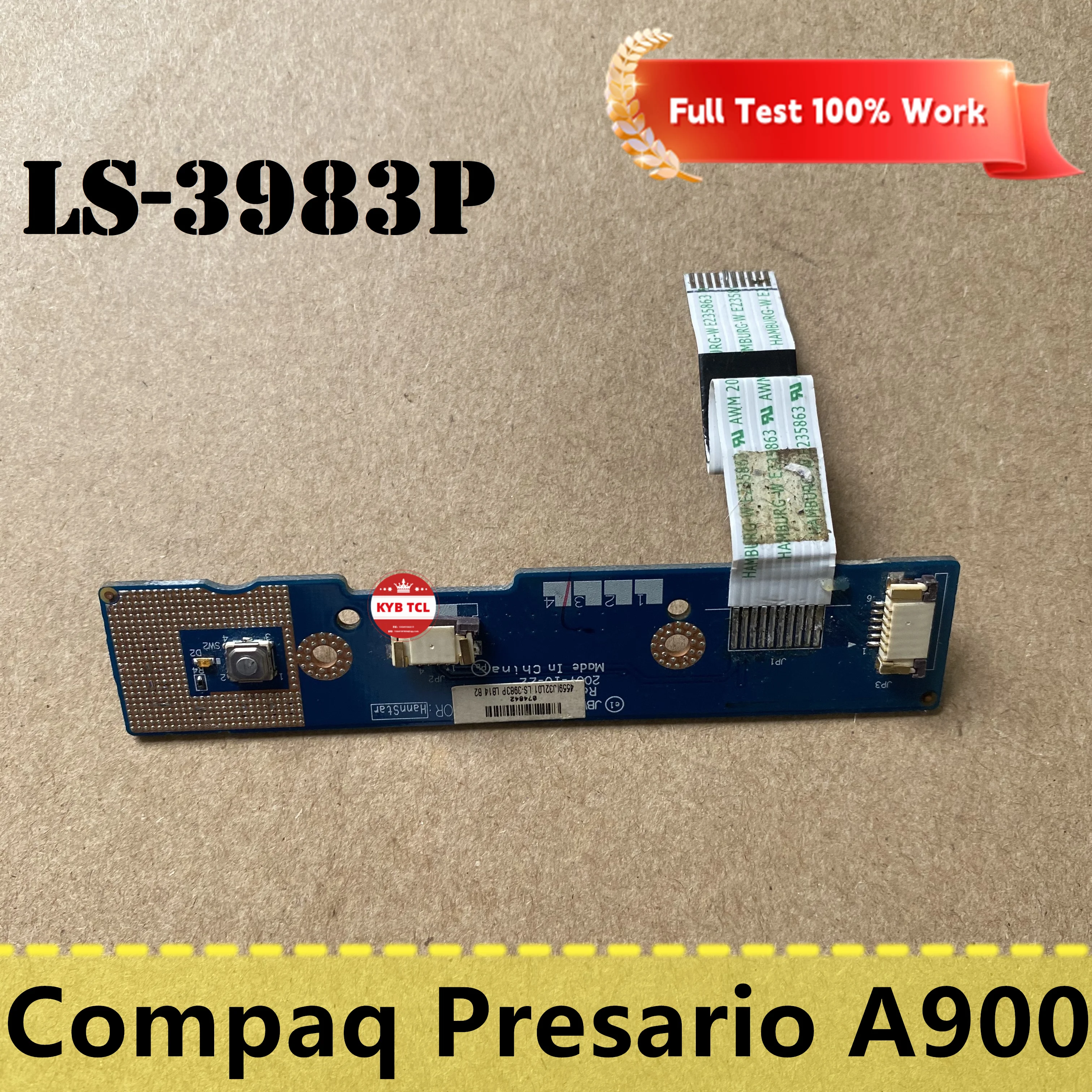 

For HP Compaq Presario A900 JBW00 LS-3983P Laptop Power Button Power Button Power Button Cable Notebook