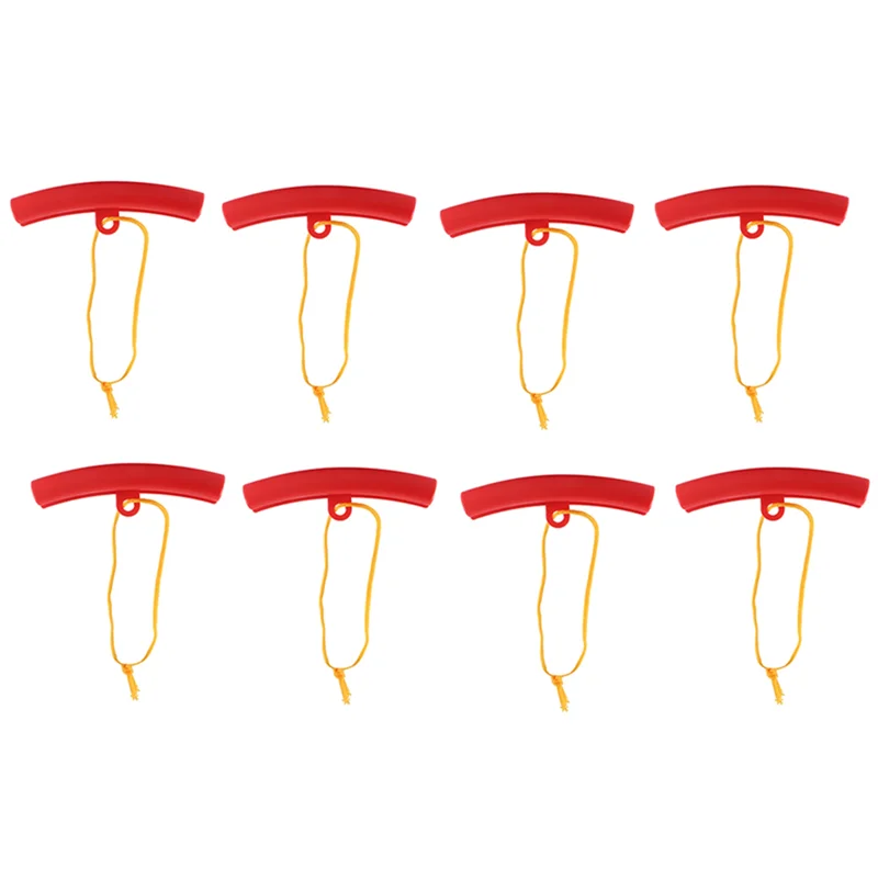 8 Pcs Steel Ring Protective Cover Car Motorcycle Wheel Guard Rim Protectors Tire Rim Edge Cover Red