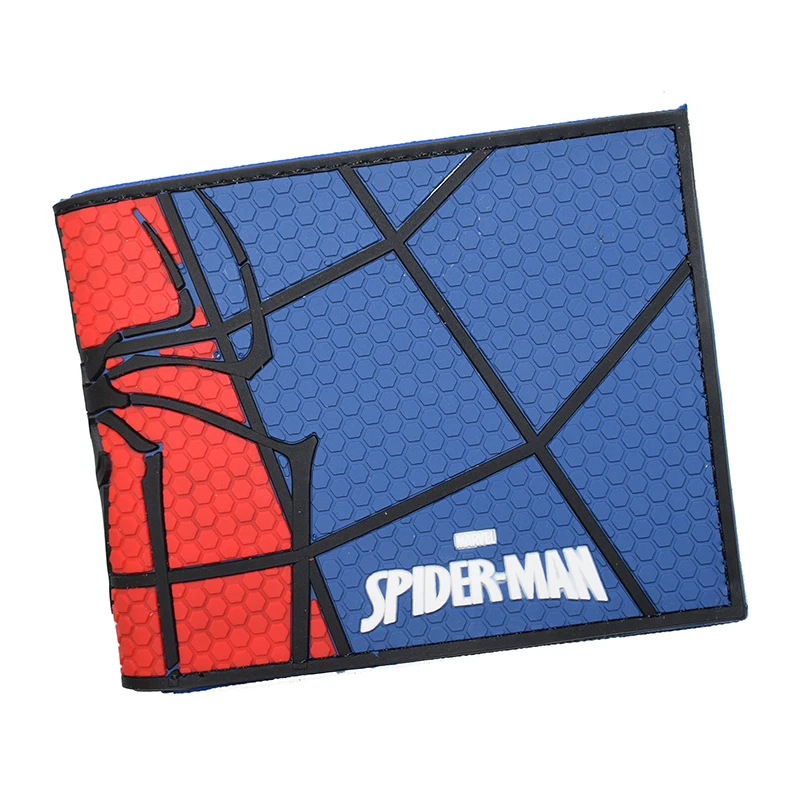 Hot Sell Marvel Comics Spiderman Wallet PVC Short Coin Purse Wholesale