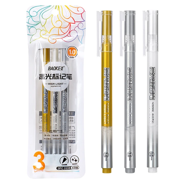 Sakura Gelly Roll Gel Pen White Color  Sakura Gelly Roll Markers - 3pcs Sakura  White - Aliexpress