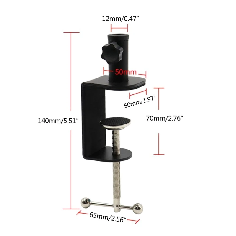 Stable Desk Clamp Accessory I Shape Desk Table Mount Clamps Easily Lock